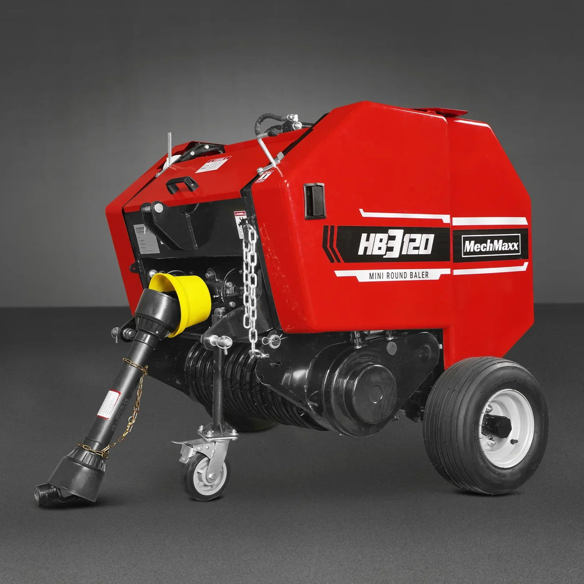3-Point PTO Mini Round Hay Baler With Twine Wrap,   20" Diameter x 28" Width Bales,  For 15-50hp Tractor,  HB3120