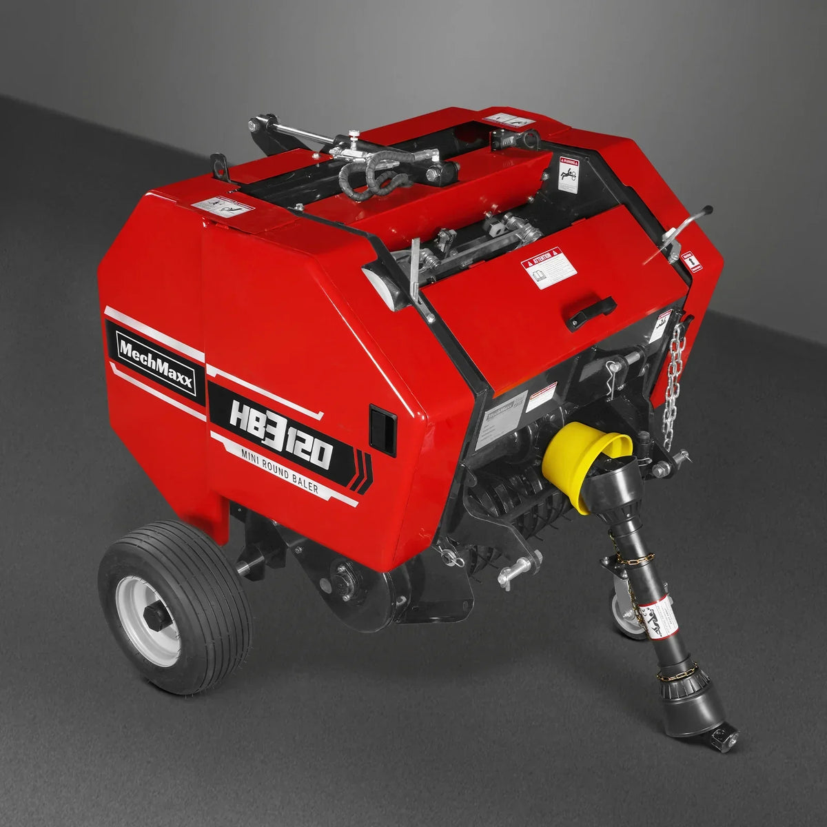 3-Point PTO Mini Round Hay Baler With Twine Wrap,   20" Diameter x 28" Width Bales,  For 15-50hp Tractor,  HB3120