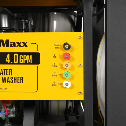 4000 PSI 4 GPM ZONSEN E-Start Engine Hot Water Pressure Washer Skid Mounted with 175 Gal Tank,  HPW40DT