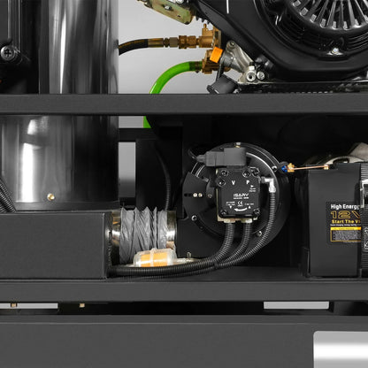 4000 PSI 4 GPM ZONSEN E-Start Engine Hot Water Pressure Washer Skid Mounted with 175 Gal Tank,  HPW40DT