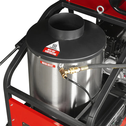 4000 PSI 4 GPM HONDA E-Start Engine Hot Water Pressure Washer with Hose Reel,  HPW40H