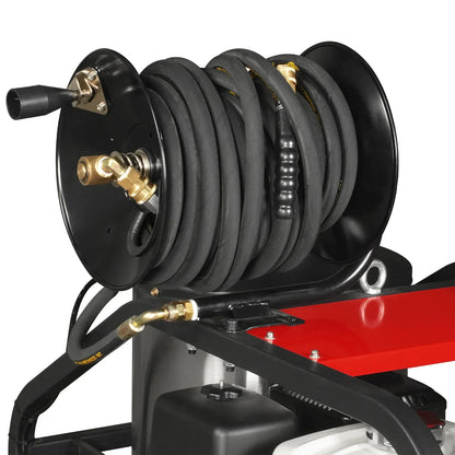 4000 PSI 4 GPM HONDA E-Start Engine Hot Water Pressure Washer with Hose Reel,  HPW40H