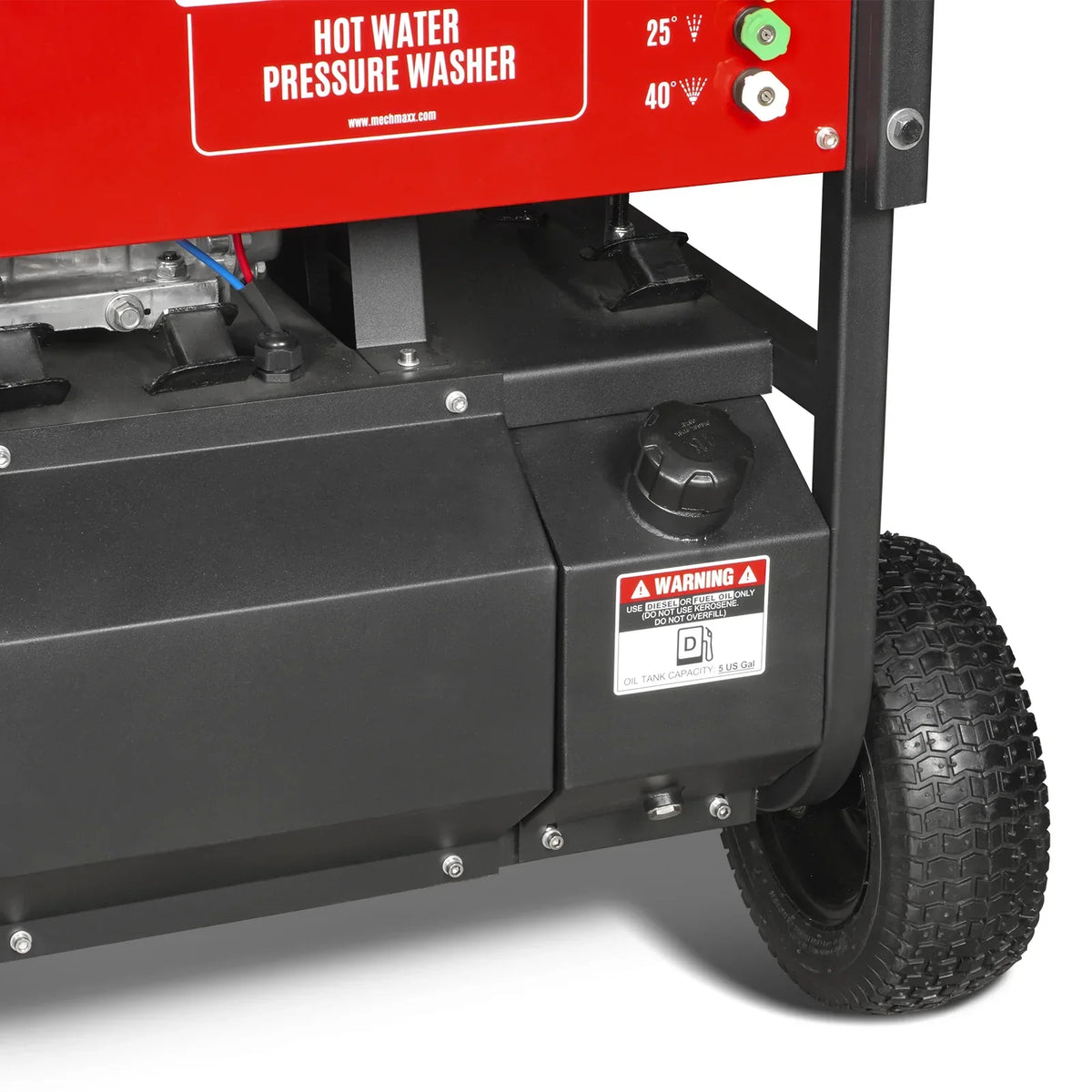 4000 PSI 4 GPM HONDA E-Start Engine Hot Water Pressure Washer with Hose Reel,  HPW40H
