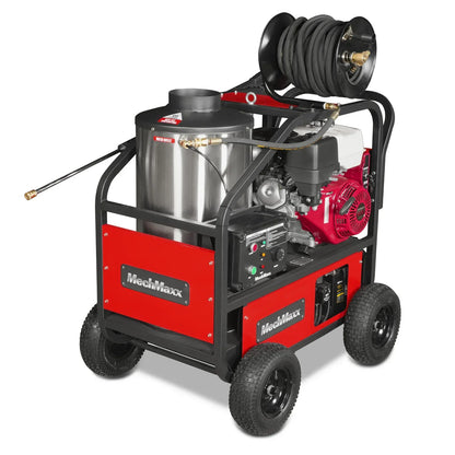 4000 PSI 4 GPM HONDA E-Start Engine Hot Water Pressure Washer with Hose Reel,  HPW40H