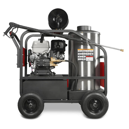 4000 PSI 4 GPM HONDA E-Start Engine Hot Water Pressure Washer with Hose Reel,  HPW40H