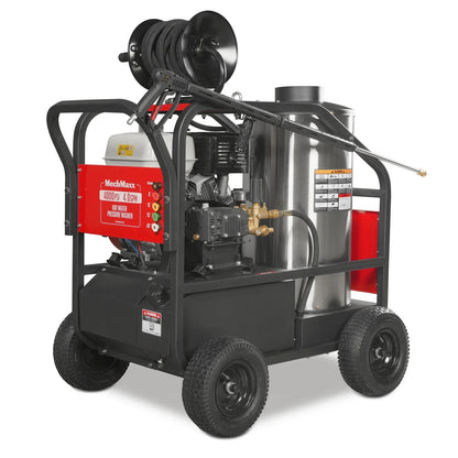 4000 PSI 4 GPM HONDA E-Start Engine Hot Water Pressure Washer with Hose Reel,  HPW40H