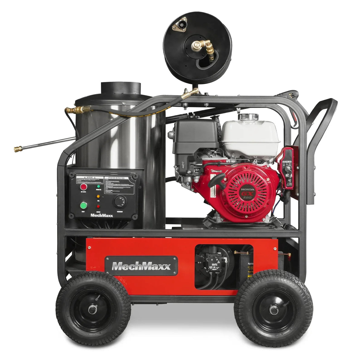 4000 PSI 4 GPM HONDA E-Start Engine Hot Water Pressure Washer with Hose Reel,  HPW40H