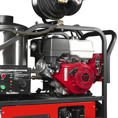 4000 PSI 4 GPM HONDA E-Start Engine Hot Water Pressure Washer with Hose Reel,  HPW40H