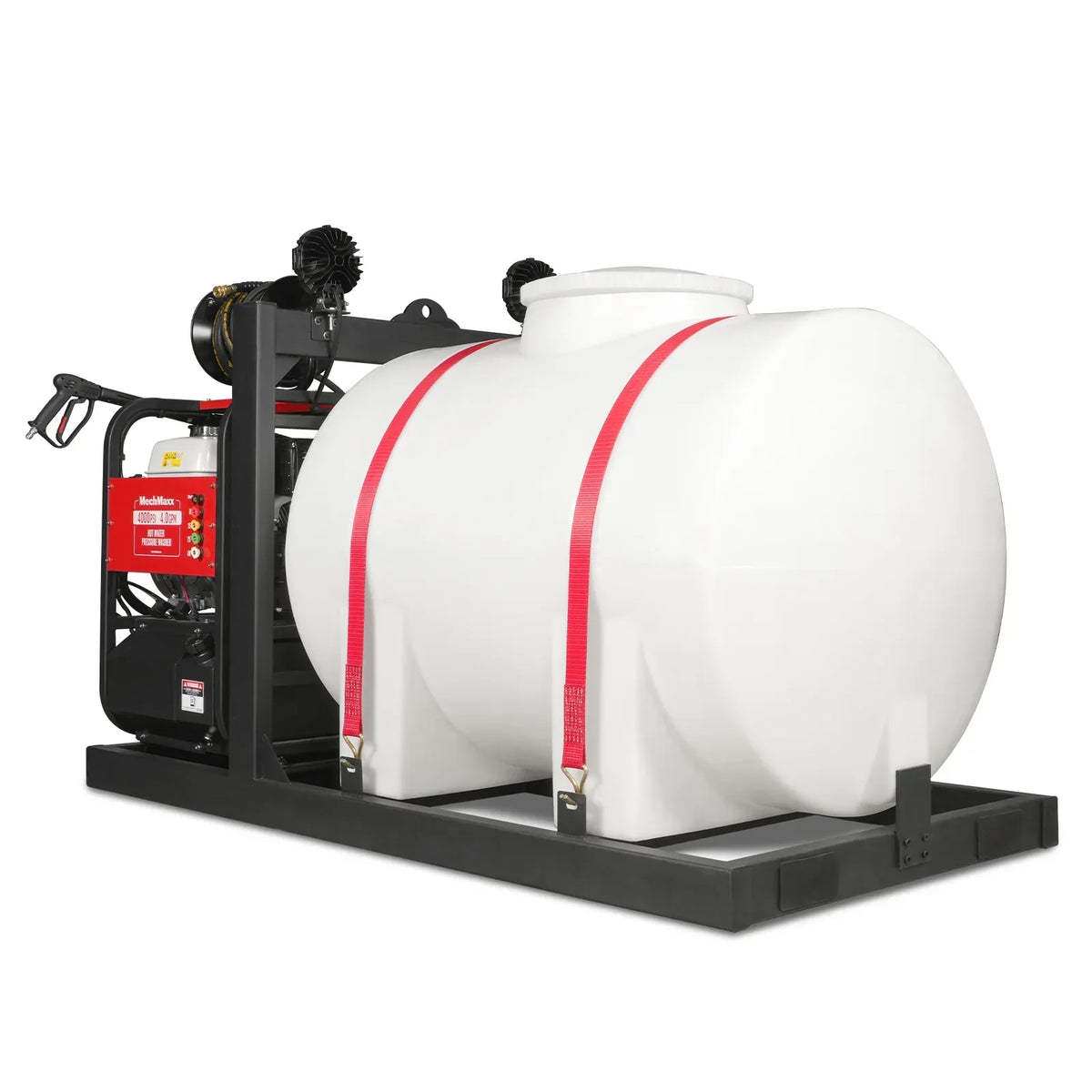 4000 PSI 4 GPM HONDA E-Start Engine Hot Water Pressure Washer Skid Mounted with 245 Gal Tank,  HPW40HBT
