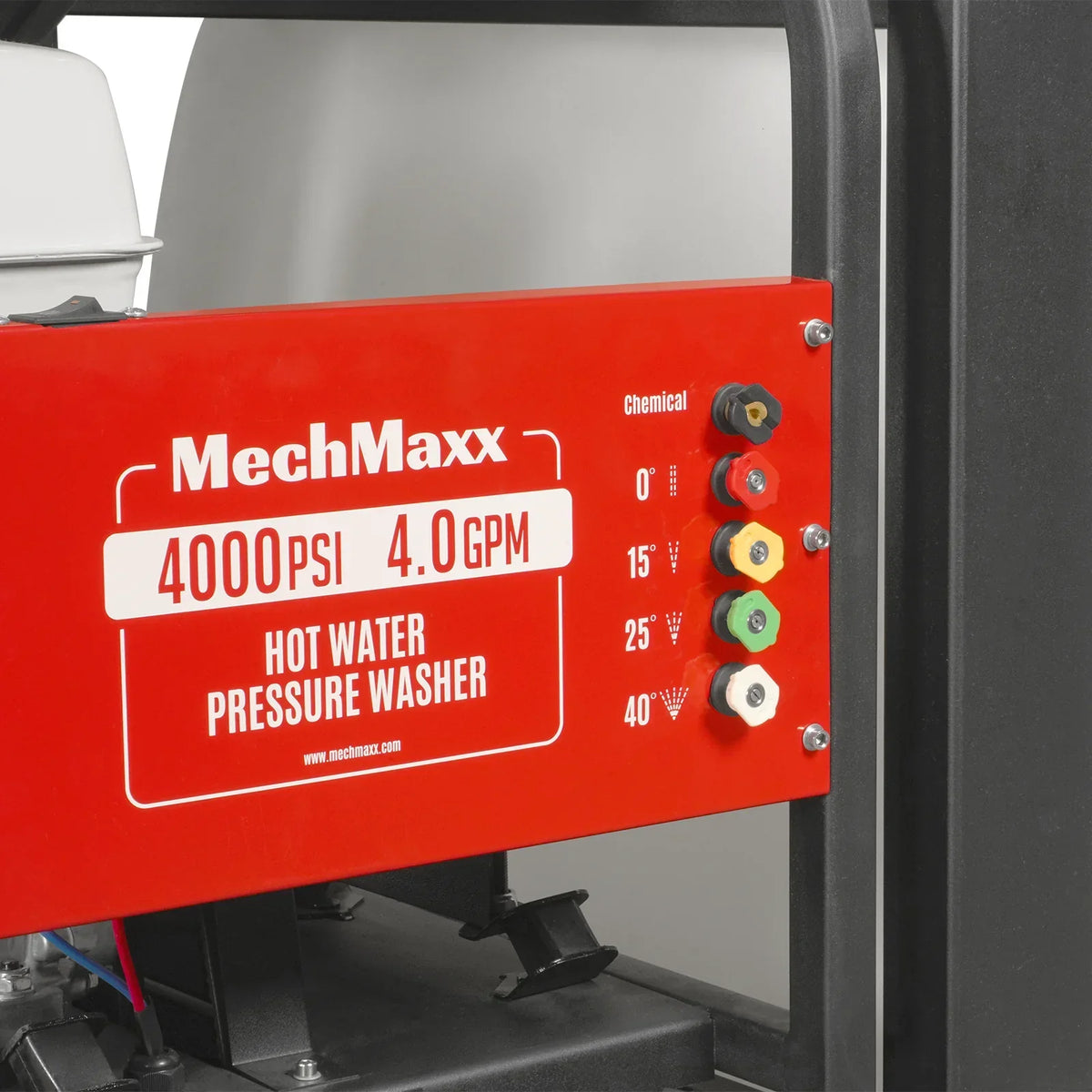 4000 PSI 4 GPM HONDA E-Start Engine Hot Water Pressure Washer Skid Mounted with 245 Gal Tank,  HPW40HBT