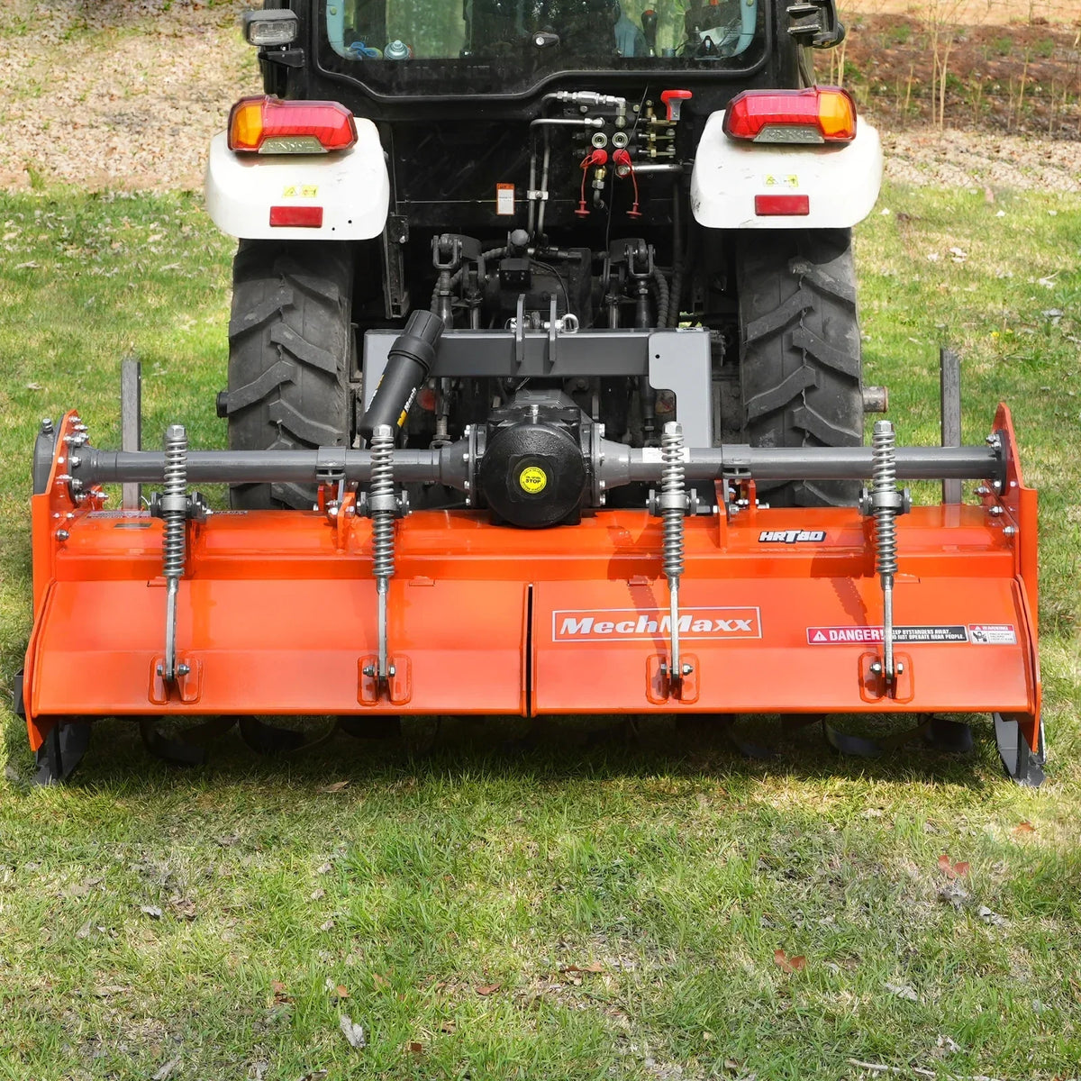 80 in Heavy Duty Rotary Tiller,  3 Point Hitch Cat.2,  Gear Drive,  PTO Shaft Included with Slip Clutch,  40-80 HP,  HRT80