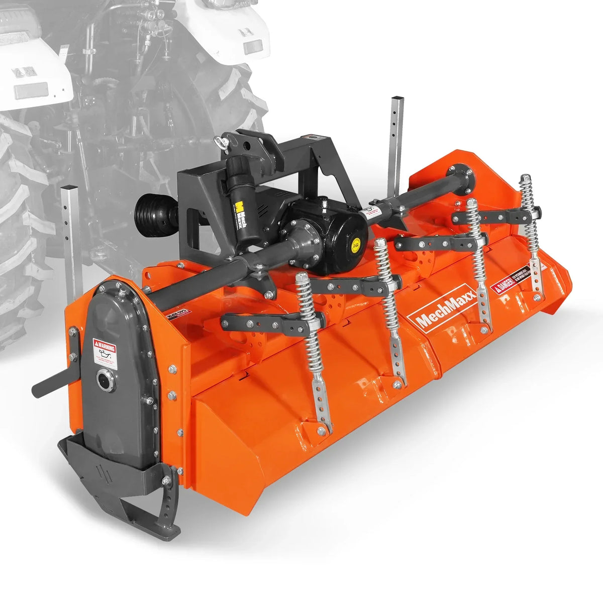 80 in Heavy Duty Rotary Tiller,  3 Point Hitch Cat.2,  Gear Drive,  PTO Shaft Included with Slip Clutch,  40-80 HP,  HRT80