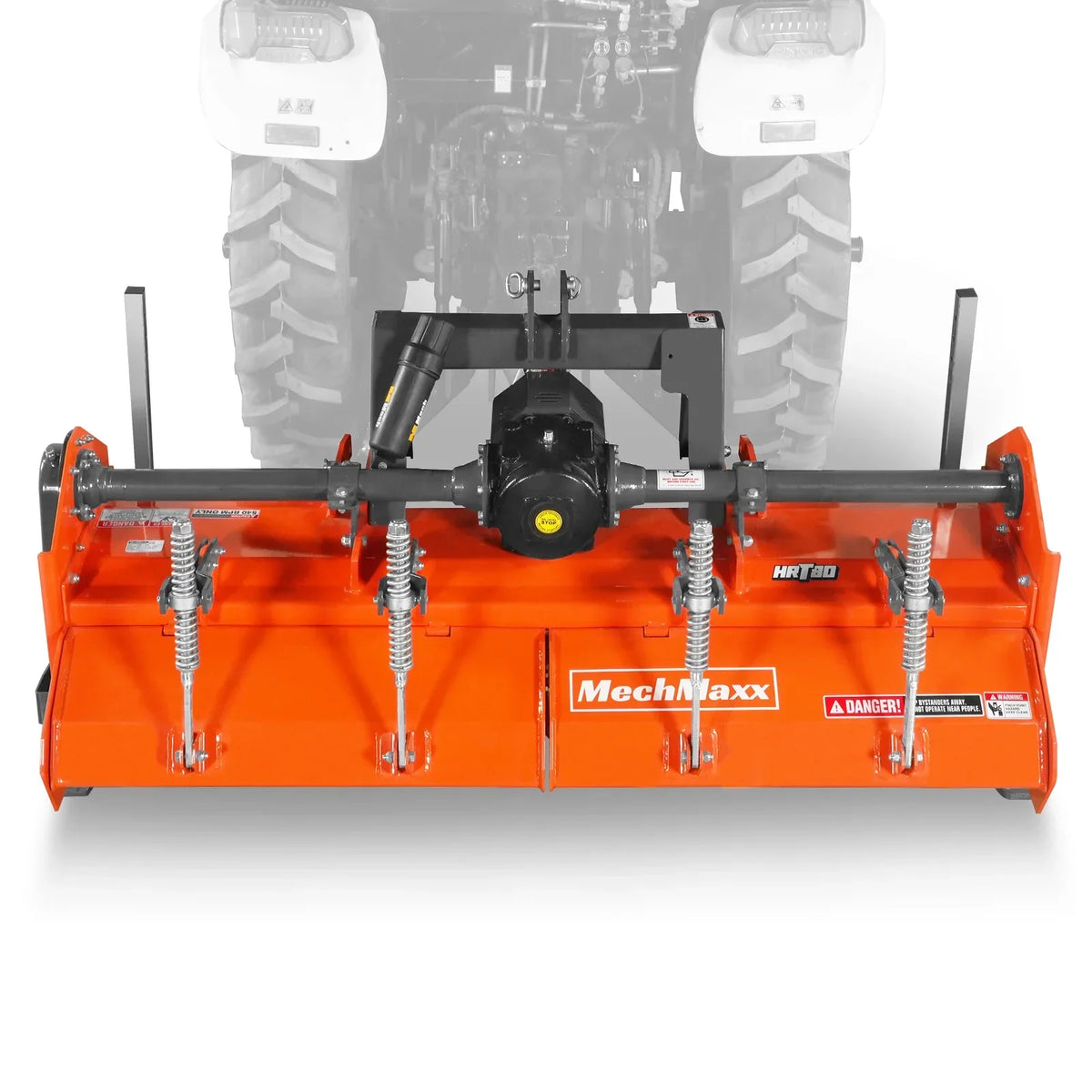 80 in Heavy Duty Rotary Tiller,  3 Point Hitch Cat.2,  Gear Drive,  PTO Shaft Included with Slip Clutch,  40-80 HP,  HRT80