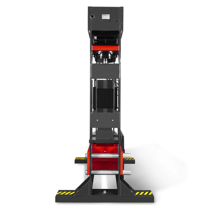 150 Ton H-Frame Electric Hydraulic Shop Press with Double-Acting Cylinder & Chain-Driven Table Lift,  110V Motor,  Fully Welded Steel Frame,  Safety Guard,  HSP150E