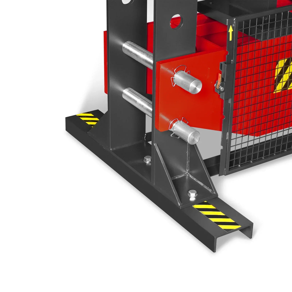 150 Ton H-Frame Electric Hydraulic Shop Press with Double-Acting Cylinder & Chain-Driven Table Lift,  110V Motor,  Fully Welded Steel Frame,  Safety Guard,  HSP150E