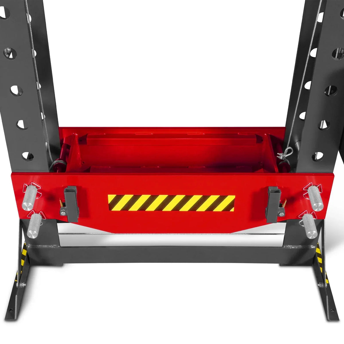 75 Ton H-Frame Electric Hydraulic Shop Press with Hand Winch, 110V Motor, Fully Welded Steel Frame, Safety Guard, HSP75E