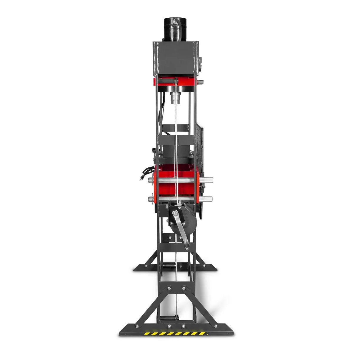 75 Ton H-Frame Electric Hydraulic Shop Press with Hand Winch, 110V Motor, Fully Welded Steel Frame, Safety Guard, HSP75E