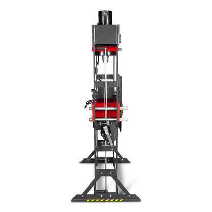 75 Ton H-Frame Electric Hydraulic Shop Press with Hand Winch, 110V Motor, Fully Welded Steel Frame, Safety Guard, HSP75E