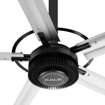 24FT HVLS Industrial Ceiling Fan 208-240V 1Ph - Energy Efficient Large Area Air Circulation Fan for Warehouses & Factories,  24FT1PH
