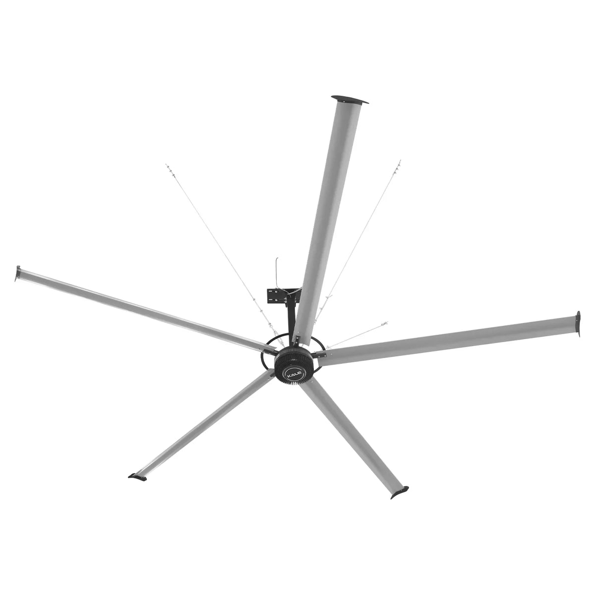 24FT HVLS Industrial Ceiling Fan 208-240V 1Ph - Energy Efficient Large Area Air Circulation Fan for Warehouses & Factories,  24FT1PH