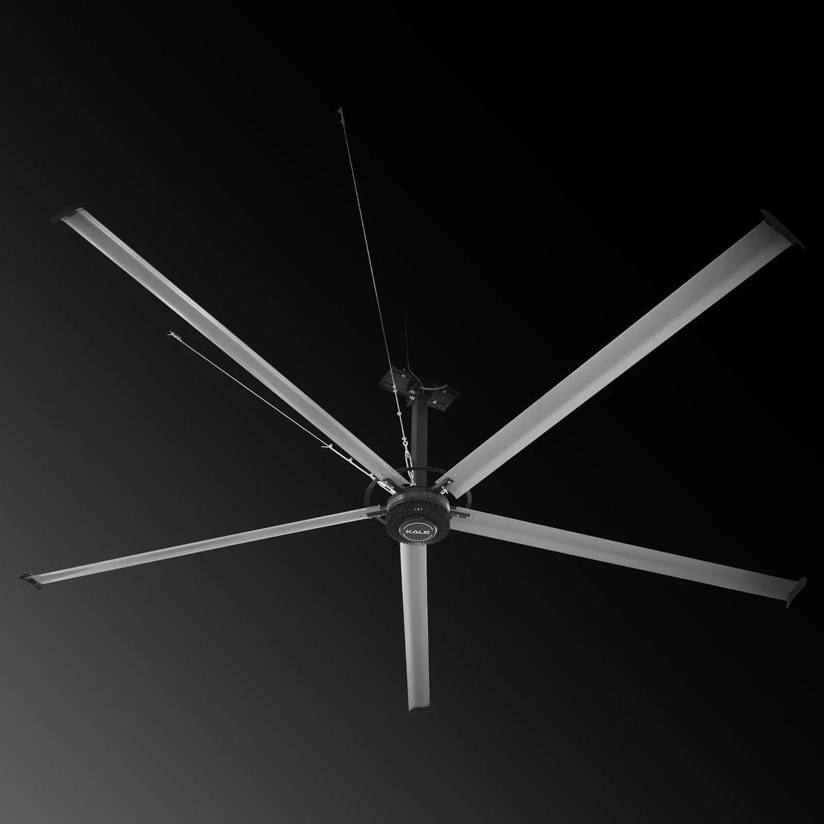 24FT HVLS Industrial Ceiling Fan 208-240V 1Ph - Energy Efficient Large Area Air Circulation Fan for Warehouses & Factories,  24FT1PH