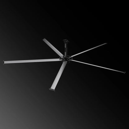 18FT HVLS Industrial Ceiling Fan 208-240V 1Ph - Energy Efficient Large Area Air Circulation for Fan Warehouses & Factories,  18FT1PH