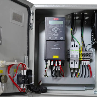 24FT HVLS Industrial Ceiling Fan 208-240V 3Ph - Energy Efficient Large Area Air Circulation for Fan Warehouses & Factories,  24FT3PH