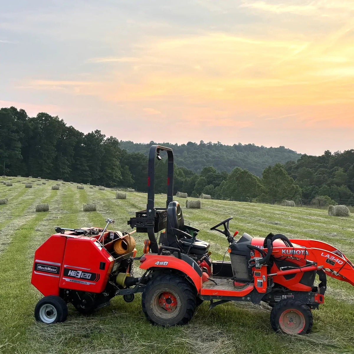 Hay Baler & Hay Rake Tedder & Disc Mower Bundle,  HB3120,  HT100,  DM8