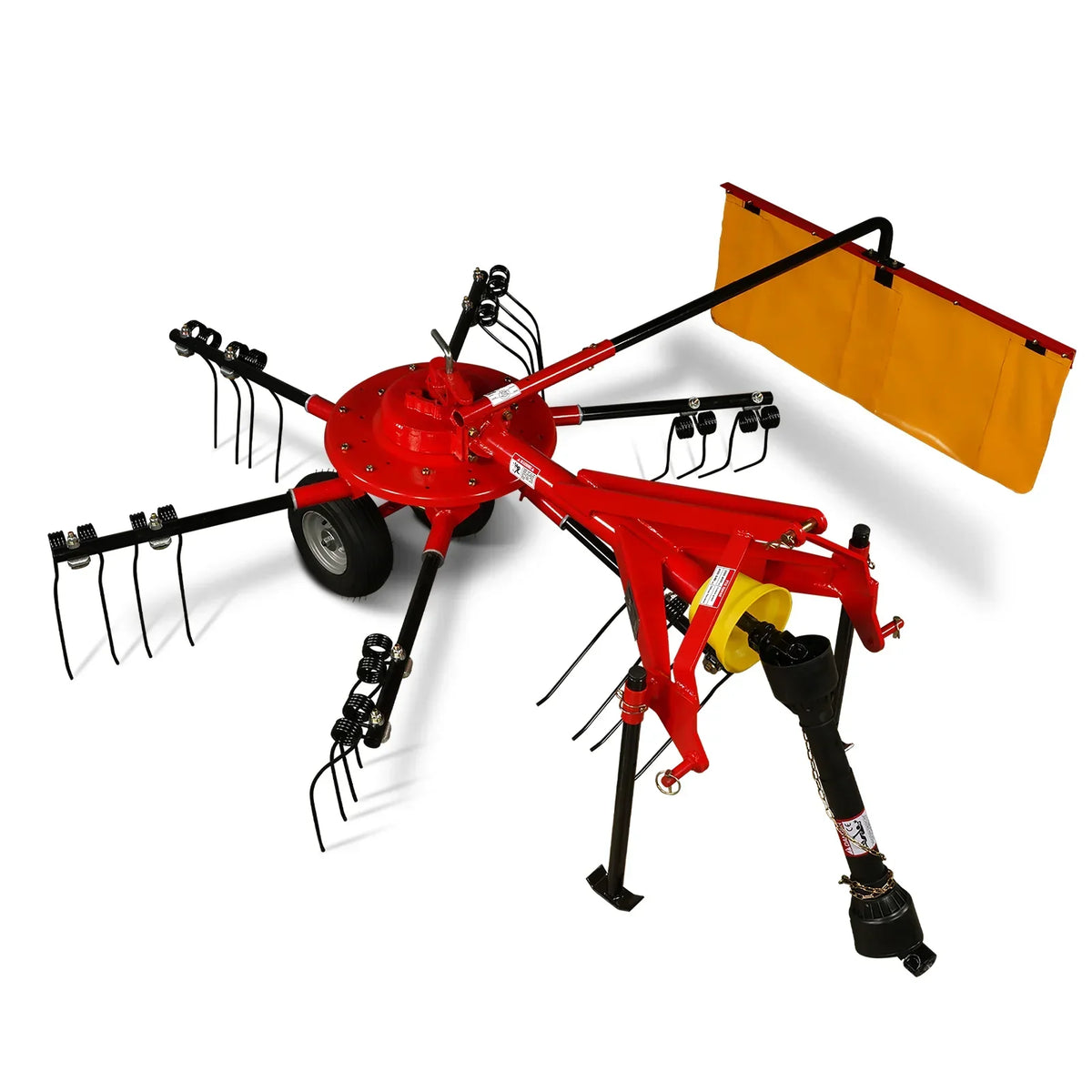 100" Mechmaxx 3-Point Hitch 6 Rotary Pull-Type Hay Rake Tedder ,  15-50Hp ,  HT100