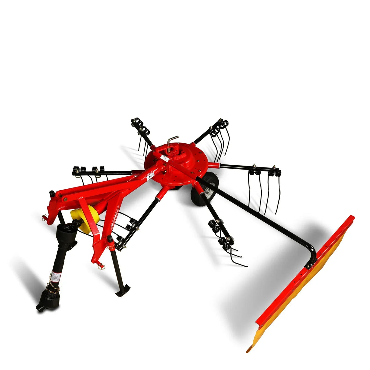 100" Mechmaxx 3-Point Hitch 6 Rotary Pull-Type Hay Rake Tedder ,  15-50Hp ,  HT100