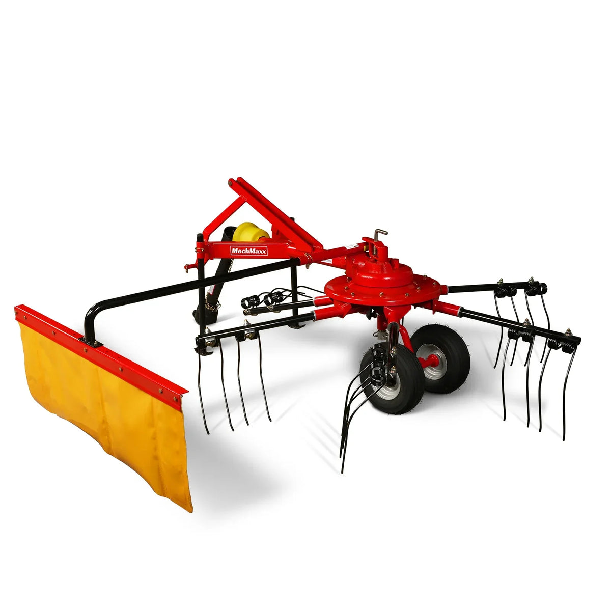 100" Mechmaxx 3-Point Hitch 6 Rotary Pull-Type Hay Rake Tedder ,  15-50Hp ,  HT100