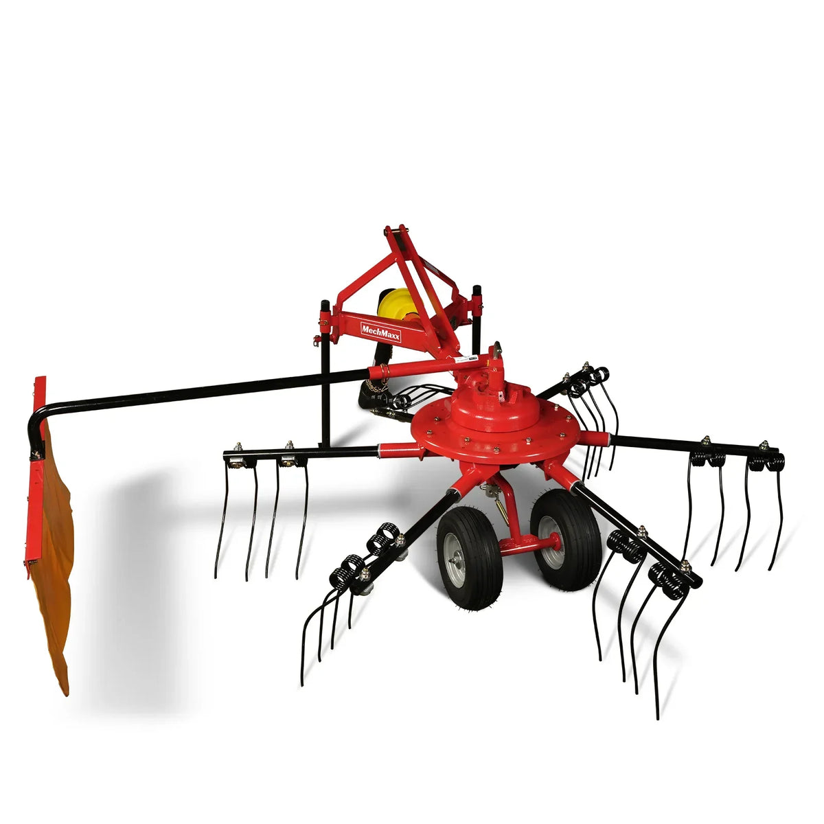 100" Mechmaxx 3-Point Hitch 6 Rotary Pull-Type Hay Rake Tedder ,  15-50Hp ,  HT100