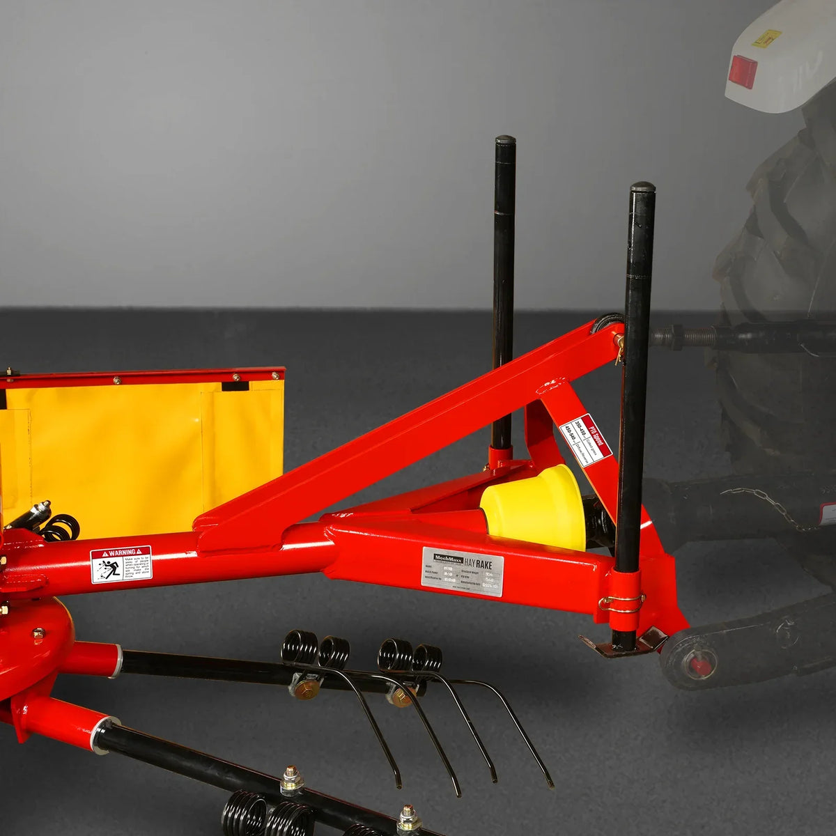 100" Mechmaxx 3-Point Hitch 6 Rotary Pull-Type Hay Rake Tedder ,  15-50Hp ,  HT100