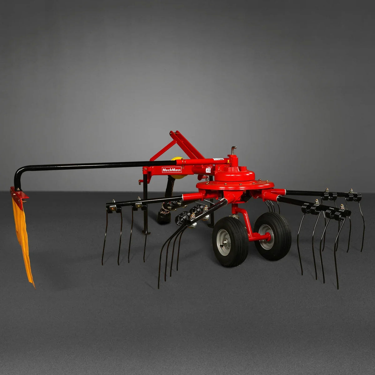 100" Mechmaxx 3-Point Hitch 6 Rotary Pull-Type Hay Rake Tedder ,  15-50Hp ,  HT100