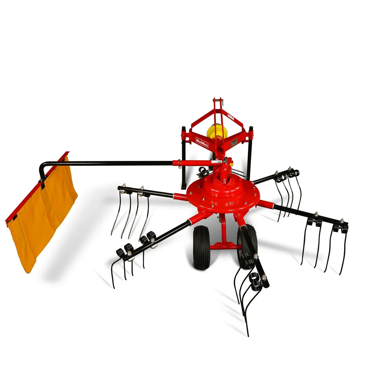100" Mechmaxx 3-Point Hitch 6 Rotary Pull-Type Hay Rake Tedder ,  15-50Hp ,  HT100