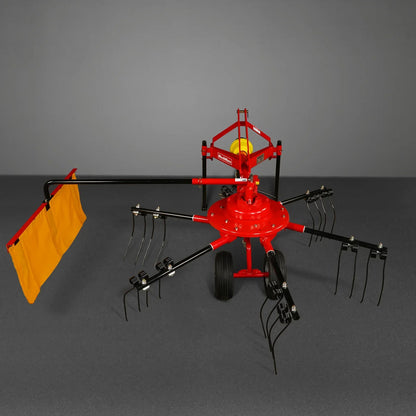 100" Mechmaxx 3-Point Hitch 6 Rotary Pull-Type Hay Rake Tedder ,  15-50Hp ,  HT100