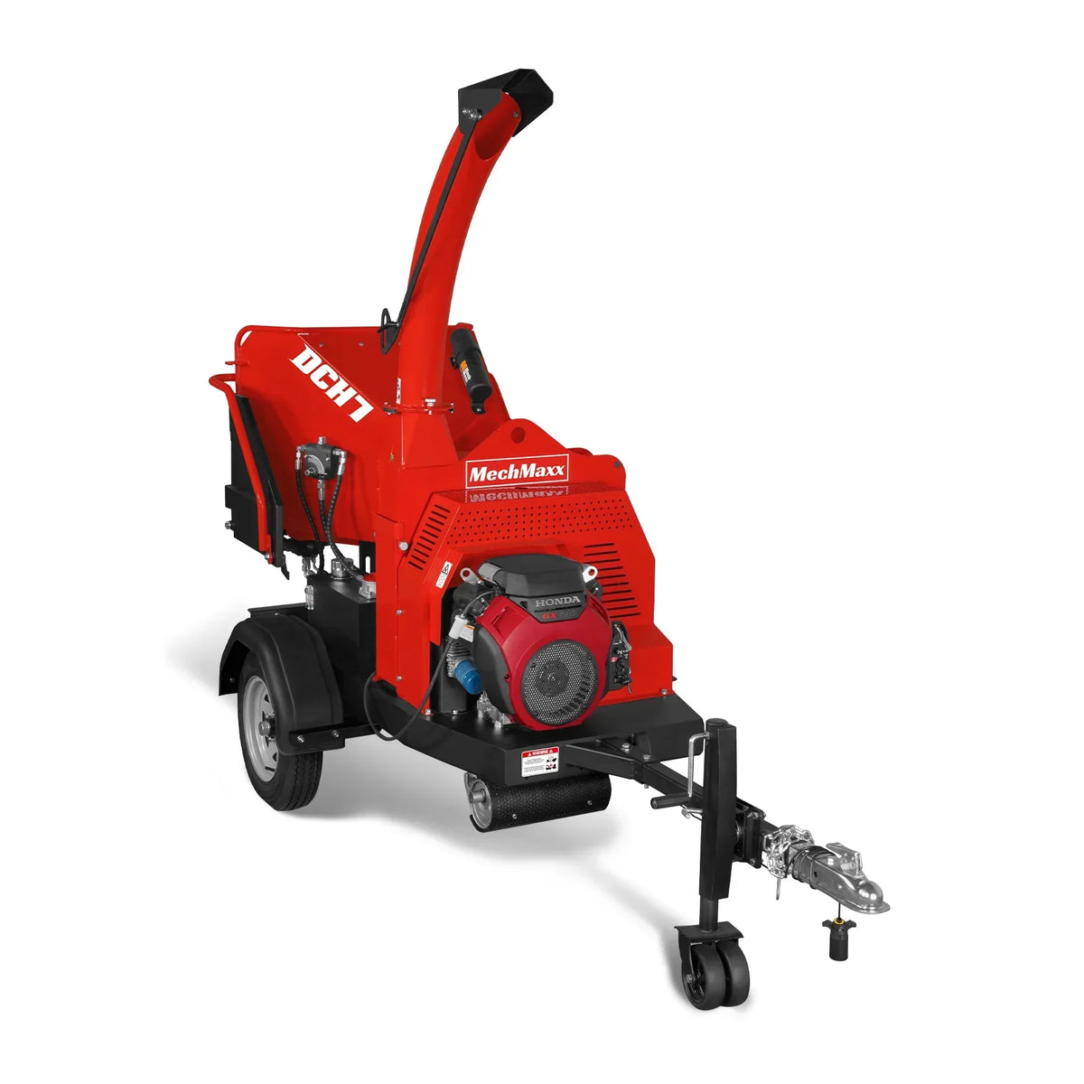 HONDA GX690 22HP 688cc Twin Cylinder Gasoline Engine Powered 7" Hydraulic Feeding Commerical Wood Chipper,  DCH7