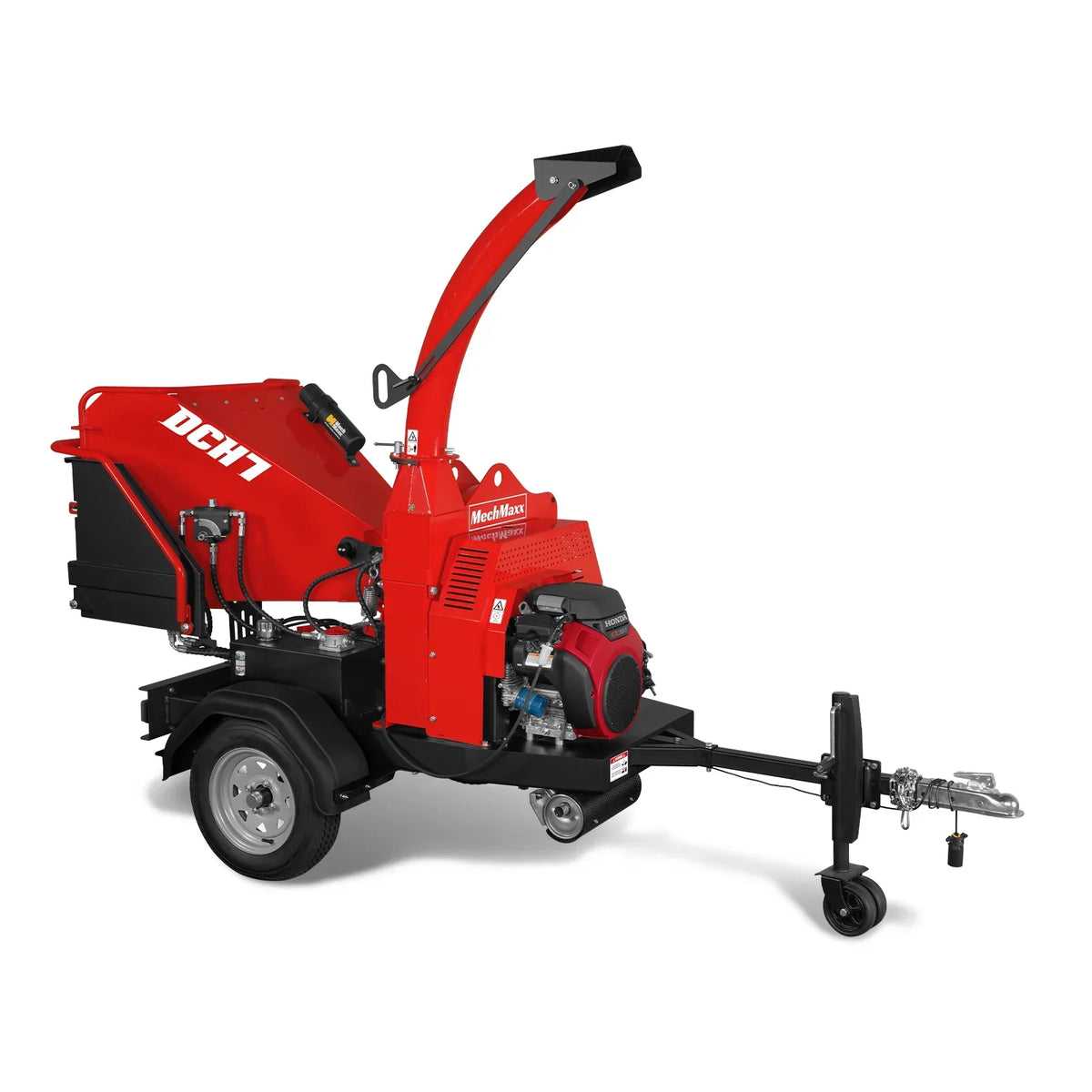 HONDA GX690 22HP 688cc Twin Cylinder Gasoline Engine Powered 7" Hydraulic Feeding Commerical Wood Chipper,  DCH7