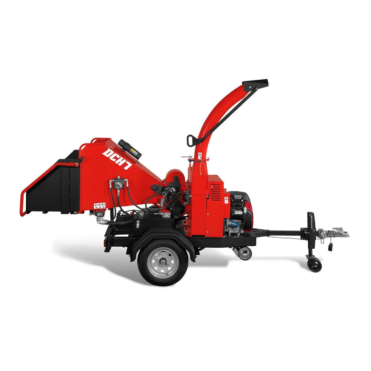 HONDA GX690 22HP 688cc Twin Cylinder Gasoline Engine Powered 7" Hydraulic Feeding Commerical Wood Chipper,  DCH7