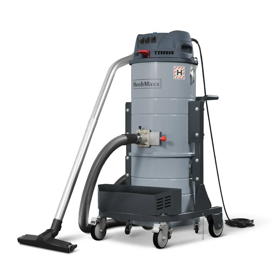Industrial Wet/Dry Vacuum Cleaner with HEPA Filter Three Motor 3.3 HP 285 CFM 16 Gallon - 110V 1 Phase,  IVA3M