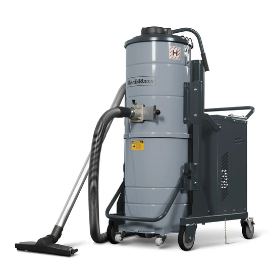 Industrial Wet/Dry Vacuum Cleaner with HEPA Filter Continuous Duty 8.6 HP 364 CFM 26.4 Gallon - 230V 3Phase,  IVB230