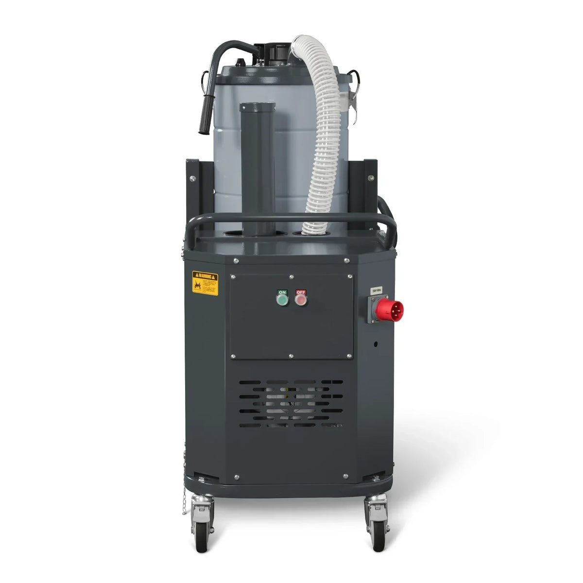Industrial Wet/Dry Vacuum Cleaner with HEPA Filter Continuous Duty 8.6 HP 364 CFM 26.4 Gallon - 230V 3Phase,  IVB230