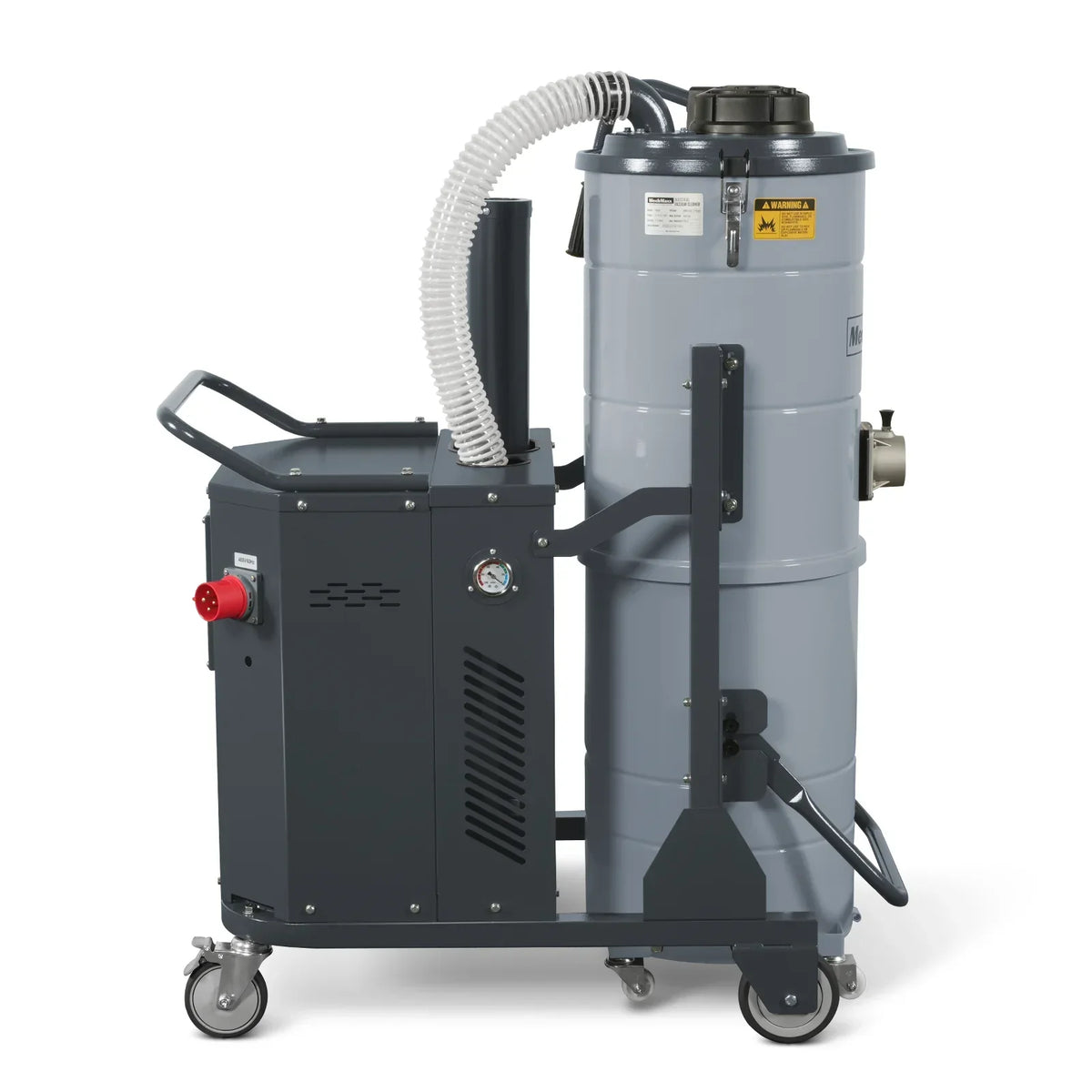 Industrial Wet/Dry Vacuum Cleaner with HEPA Filter Continuous Duty 8.6 HP 364 CFM 26.4 Gallon - 480V 3Phase,  IVB480