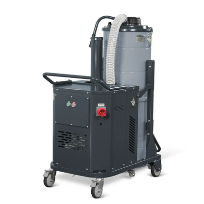 Industrial Wet/Dry Vacuum Cleaner with HEPA Filter Continuous Duty 8.6 HP 364 CFM 26.4 Gallon - 480V 3Phase,  IVB480