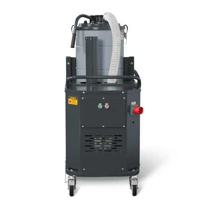 Industrial Wet/Dry Vacuum Cleaner with HEPA Filter Continuous Duty 8.6 HP 364 CFM 26.4 Gallon - 480V 3Phase,  IVB480