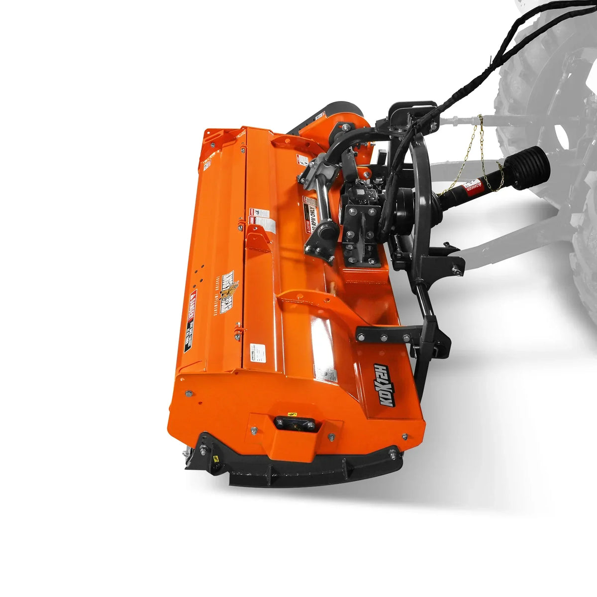 72" Heavy Duty PTO Flail Mower with Hydraulic Side Shift 3 Point 50-75 hp,  KDK72H