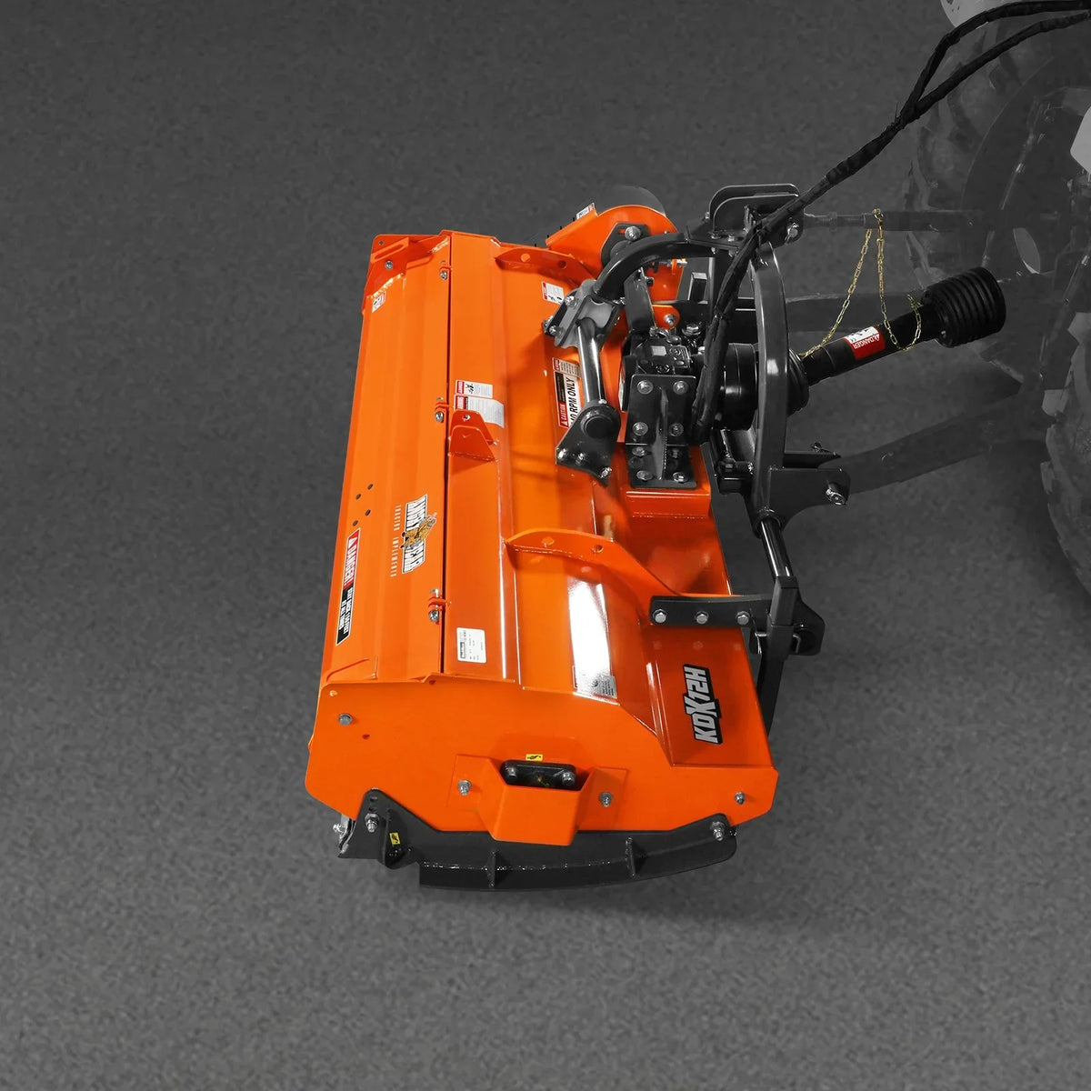 72" Heavy Duty PTO Flail Mower with Hydraulic Side Shift 3 Point 50-75 hp,  KDK72H