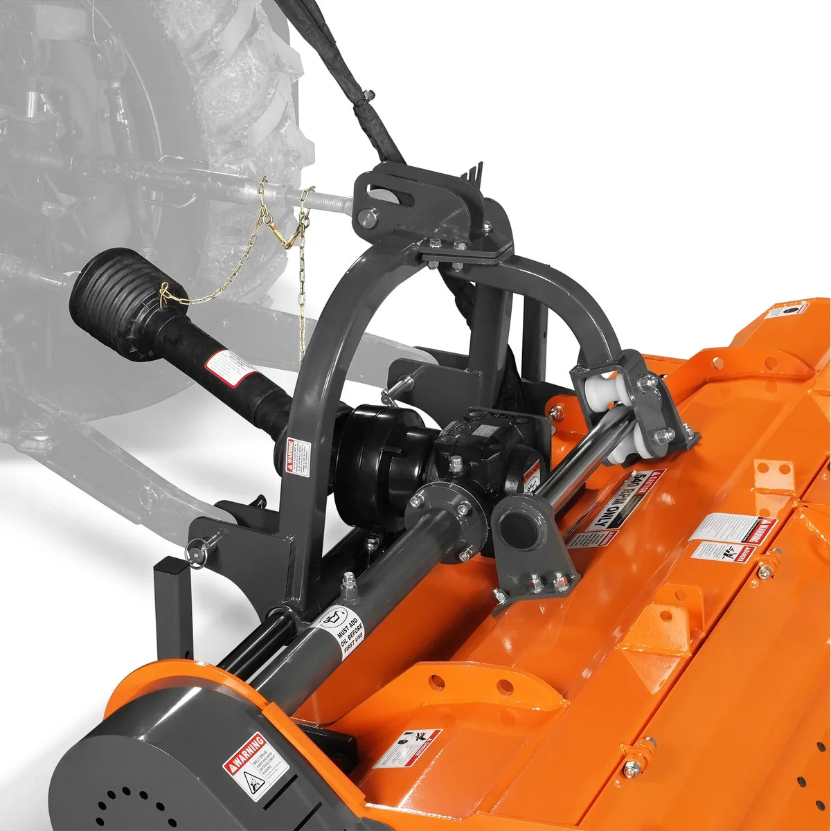 78" Heavy Duty PTO Flail Mower with Hydraulic Side Shift 3 Point 50-85 hp,  KDK78H