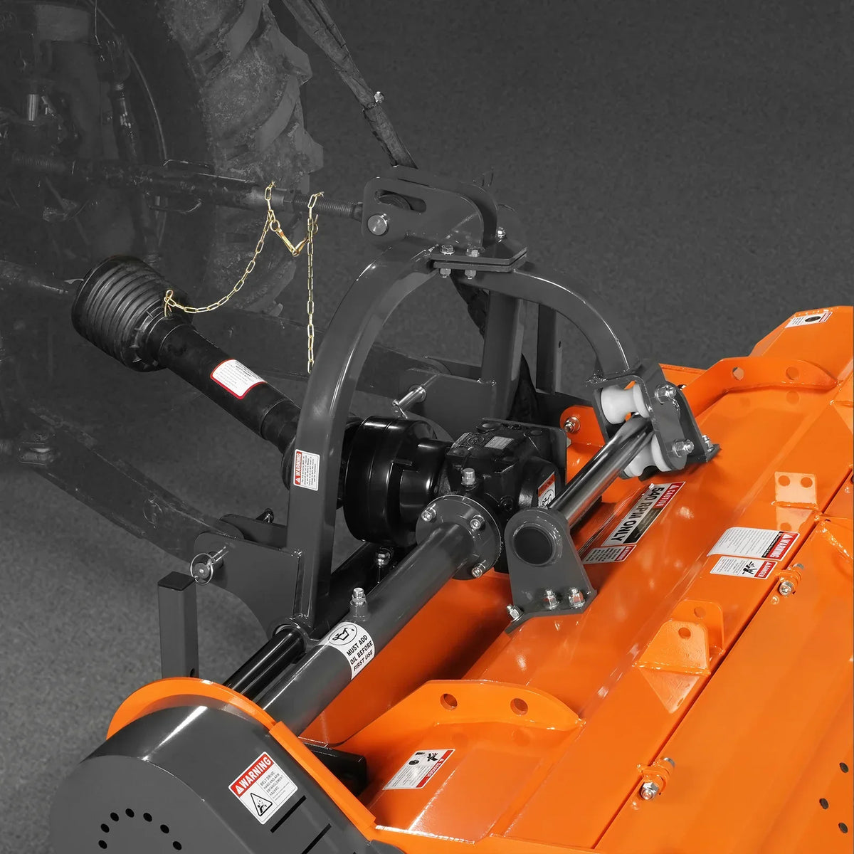 78" Heavy Duty PTO Flail Mower with Hydraulic Side Shift 3 Point 50-85 hp,  KDK78H
