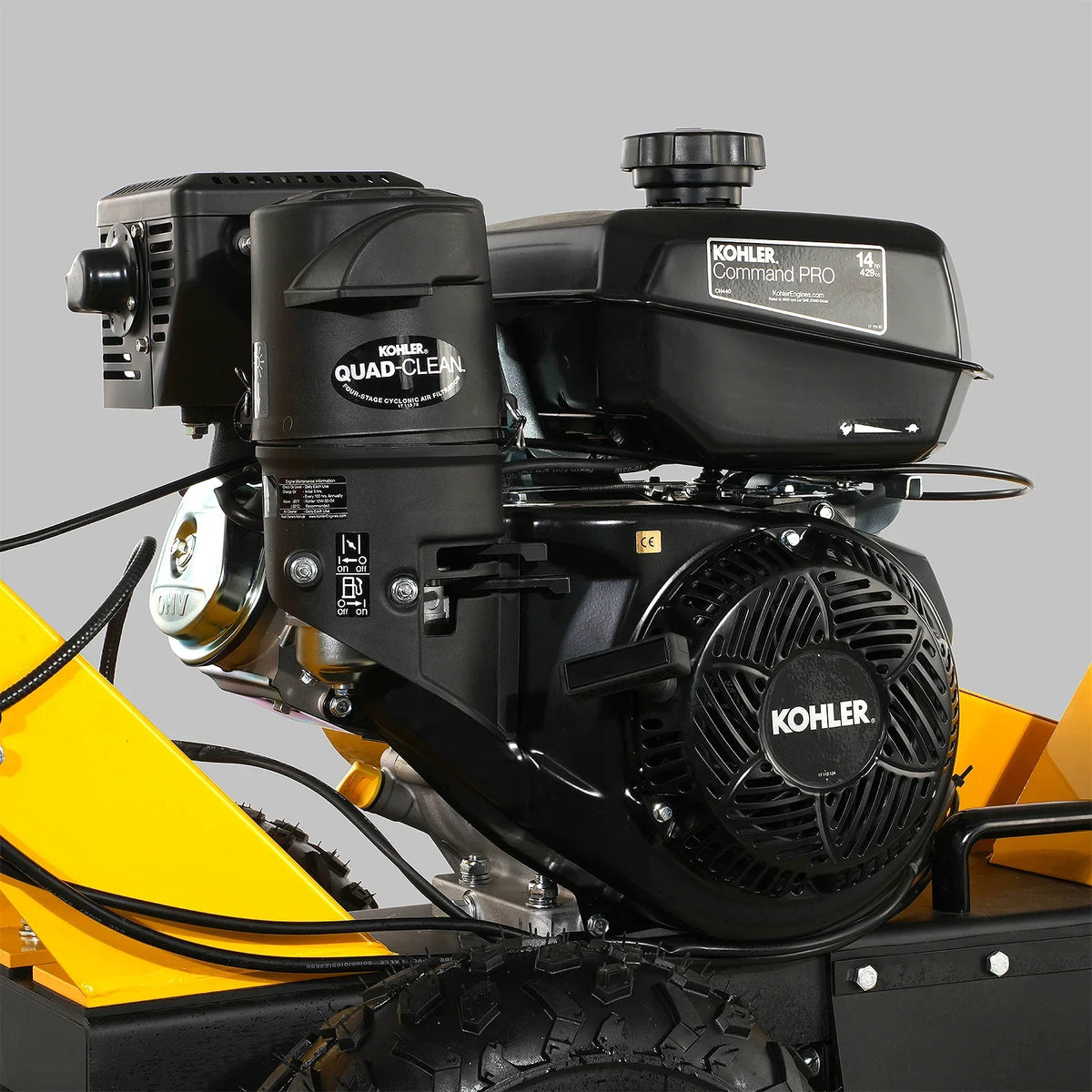 15-inch 14hp 429cc KOHLER E-Start Stump Grinder with Tow Bar,  SG380